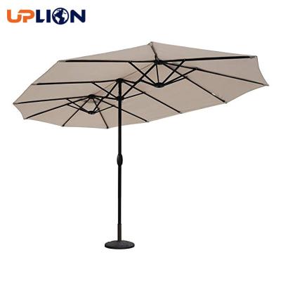 China Uplion Market 15ft Durable Twin Sided Umbrella Garden Patio Shade Outdoor Double Sided Parasol for sale