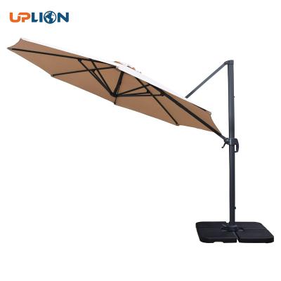 China Modern Outdoor Windproof Round Umbrella Roma Offset Patio Umbrella Cantilever Aluminum Heavy Duty Adjustable Beach Umbrella for sale