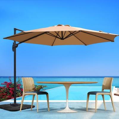 China Luxury Aluminum Patio Roma Umbrella Durable 10FT Garden Patio Furniture Cantilever Uplion Umbrella Parasol for sale