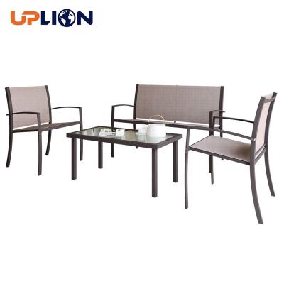 China Modern Garden Furniture Uplion Patio Garden Furniture Restaurant Tea Table And Chair Set High Quality for sale