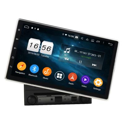 China Android 10.0 Universal Car DVD Player 4G RAM 128G GPS 10.1 Inch Up/Down/Left/Right Hand Angle CARPLAY Navigation Gps for sale