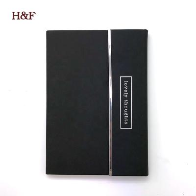 China Office Supplier Customized Hardcover Book Soft Touch Leather Hard Cover Notebook with Magnetic Closure for sale