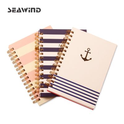 China Black OEM 2021 desgin hardcover notebook a4 a5 wire-o office spiral notebook planner planner for sale