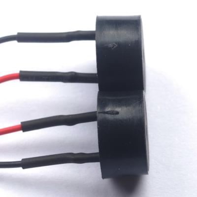 China Piezoelectric active PBT buzzer cable (black) 14mm diameter, 3-12VDC. Pitch (Vp-p) Piezo Buzzers for sale