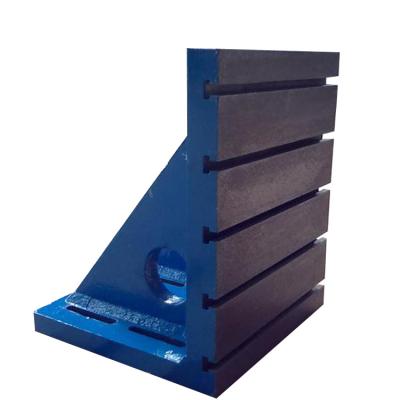 China OEM HT300 High Precision Tools T-slot Cast Iron Gauge Adjustable Angle Plate 200*200mm for sale