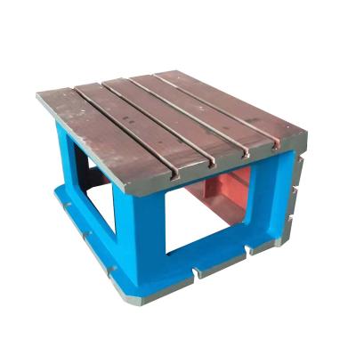 China High Precision Cast Iron Testing Inspection and Crossed T Slotted Square Cast Iron Box with T Slots for Leveling and Lineation for sale