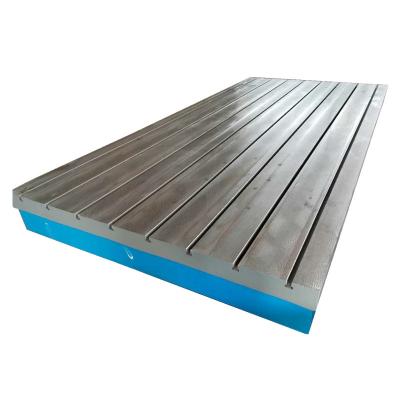 China HT300 marking t/u/v slot cast iron surface plate for sale