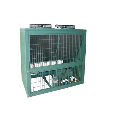 China Large Refrigeration Supply Parts RUIXUE Refrigeration Unit 50hp Semi Hermetic Compressor Units Box Shaped Condensing Unit For Warehouse Storage for sale