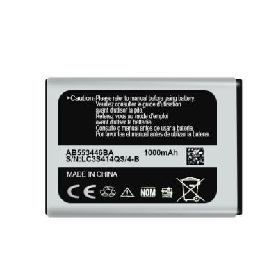 China Mobile Phone 3.7v Mobile Phone Accessory 1000mah AB553446BA M400 For Samsung Battery Original Factory for sale