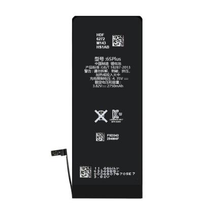 China Original Cell Phone 100% High Capacity OEM 6s Plus 6splus 2750mah Battery Suppliers for sale