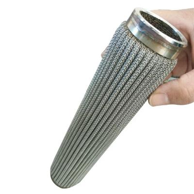 China Filtration Folding Metal Fiber Filter Cartridge For Industry for sale