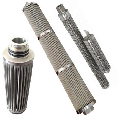 China Factory Metal Mesh Folding Filter Element , Stainless Steel Candle Filter Element for sale