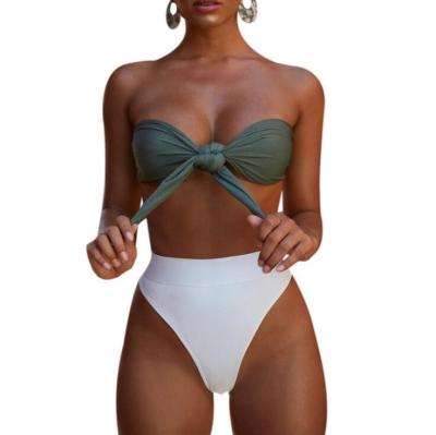 China 2021 high quality sexy bikini tops 2 pieces Anti-UV swimwear for women for sale