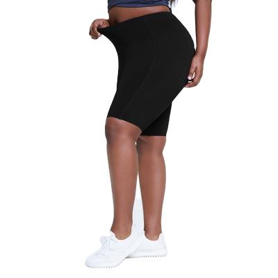 China Large Size 4XL Gym Anti-UV Short Gym Fitness Women Training Tall Plus Size Shorts Gaiters for sale