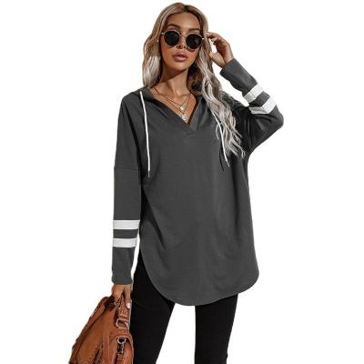 China 2022 Anti-Wrinkle Women Long Sleeve Fashionable Hoodies Tops Oversized Sweatshirt Pullover for sale