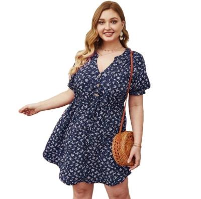 China Factory direct sales latest design breathable summer plus size dress big size dresses for women for sale