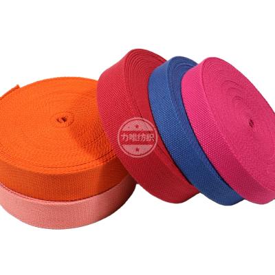 China Factory Hot Selling Cotton Straps 1.8mm Thick Recycled Clothes Shoes Bags Straps Polyester Webbing Viable for sale