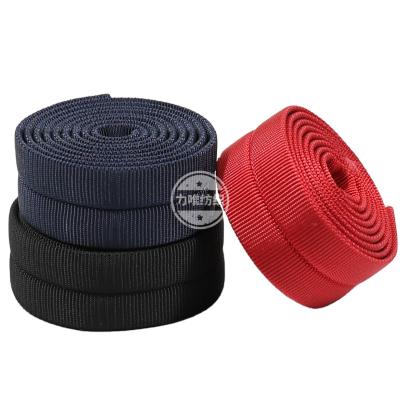 China New Durable Good Quality Very Thick Imitation Polyester Nylon Webbing Many Colors 2.1mm Bag Belts Straps for sale