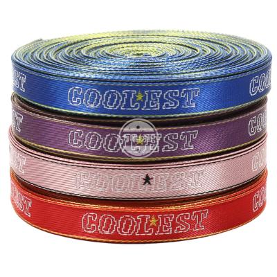 China Manufacturer Wholesale COOLEST Jacquard Garments Ribbons Durable Luggage Bag Main Chain Strap Polyester for sale