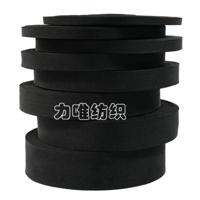 China Lastest Durable PP Webbing Black Recycled Colorful Recycled Polypropylene Tapes Stock Polyester Luggage Bags Belt Straps for sale