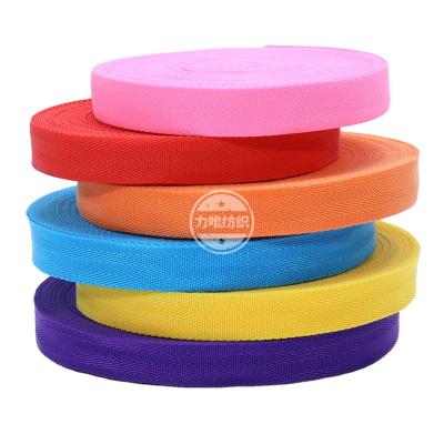 China Durable 2021 PP Double Herringbone Webbing Recycled Polypropylene Straps Polyester Luggage Bags Colorful Belt Strips for sale