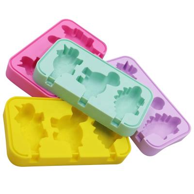 China Viable Ice Cream Mold Reusable Silicone Food Grade Ice Mold For Kids Adults DIY Popsicle Mold for sale