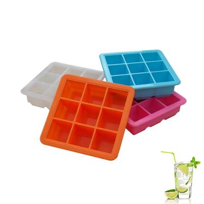 China Sustainable Silicone Ice Trays For Freezer Food Grade Silicone Ice Cube With Lids Silicone for sale