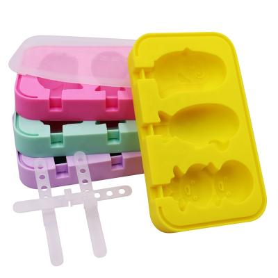 China 2020 Viable New Design Silicone Popsicle Molds BPA Free Popsicle Mold Reusable Easy Release Popsicle Maker for sale