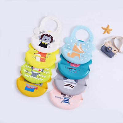 China Antibacterial Silicone Baby Bibs Easy To Clean High Quality Silicone Bibs Waterproof for sale