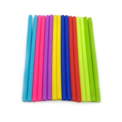 China Wholesale Disposable Eco Friendly Silicone Drinking Straw 250*11*8.5mm for sale