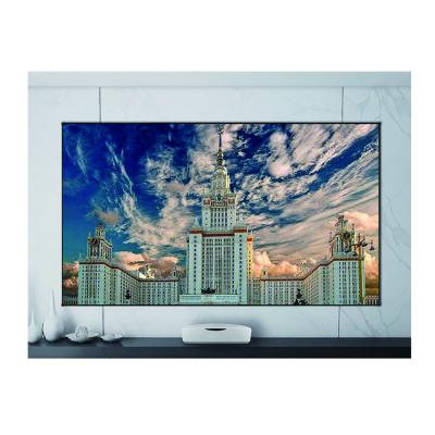 China View 120 Inch Ambient Light Rejecting Projector Screen ALR UST Courtyard Anti-light Fixed Frame Projection Screen for sale