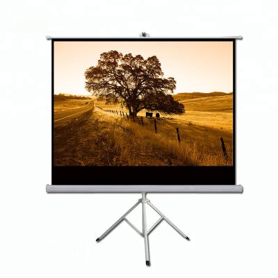 China Portable Screen Matt White, 60inch Tripod Projector 150inch Cinema Screen Projection Screen.Easy to Carry for sale