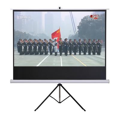 China Hot Selling Tripod 100 Inch Portable Projection Screen Matt White Tripod Projection Screen for sale