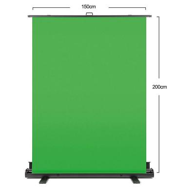 China SOLID COLOR Floor Up Background 150x200cm Pull Backing Green Screen Green For Live Show for sale