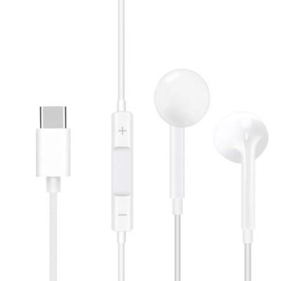 China Perfect Sound In-Ear Original Type C Wired Earbuds USB C Stereo Earbuds Surround Earbuds For Huawei For Samsung for sale