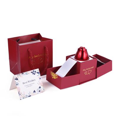 China Embryo Rose Flower Box Paper Lifting Metal HS-B170001 for sale