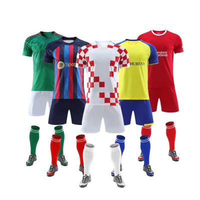 China Sets 2023 new season thai quality wholesale football sports dropship mens football apparel national teams uniforms for sale