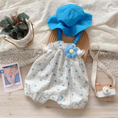 China Polyester / Cotton Hot Sale Amazon 0-6 Months Cotton Newborn Baby Jumpsuit for sale