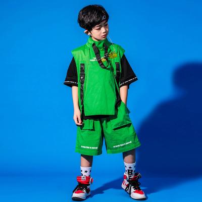 China Hip Hop New Arrival Summer Fashion Hip Hop Loose Children Handsome Big Three Piece Suit Boy Clothing for sale