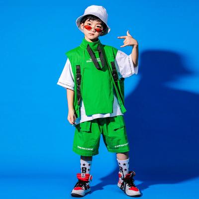 China Professional Hip Hop Fashion Summer Hip Hop Supplier Three Piece Suit Loose Handsome Boy Clothing Sets 4 To 12 Years Old for sale