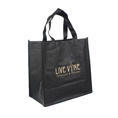 China Various Recyclable Promotional Goods Using Non Woven Bottle Gift Wine Bag for sale