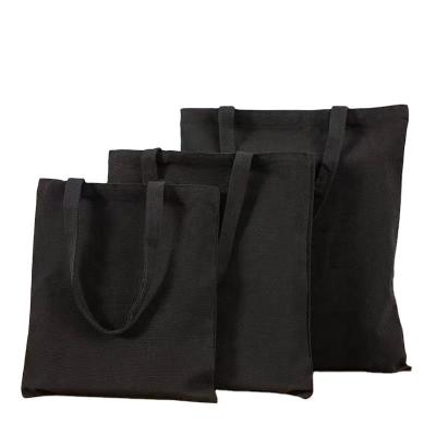 China Mini Black Cotton Bags Round Single Handle Small Tote Canvas Bag High Quality Canvas Bag for sale