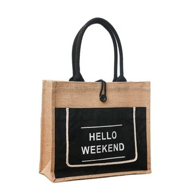 China Cotton Canvas Tote Bag Custom Printing Hot Sale Wedding Shopping Bag Waterproof Handled Beach Bag for sale