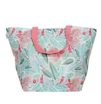 China High Quality Recycled Tote Shoulder Bag Customized Floral Digital Printing Cotton Canvas Eco Friendly Bag for sale