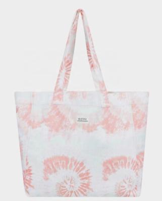 China High Quality Customized Cotton Canvas Tote Rose Shoulder Bag Floral Artistic Cotton Eco Friendly Full Bag Cotton Canvas Bag for sale