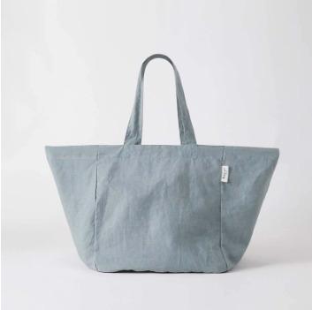 China Blue Tote Canvas Shoulder Bag High Quality Customized Eco Friendly Cotton Canvas Bag Unisex for sale