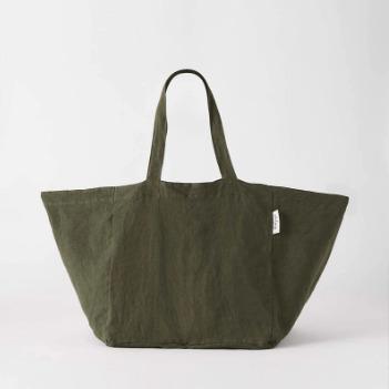 China High Quality Bottle Green Tote Shoulder Bag Customized Eco Friendly Cotton Canvas Bag Unisex for sale