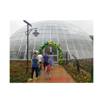 China New High Strength Customizable Single Layer Spherical Plastic Greenhouse Multi-Span Long Service Life Agricultural Greenhouses Customize for sale