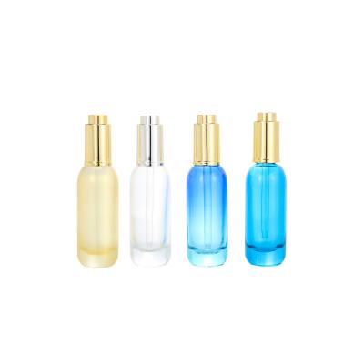 China 30ml 50ml Cosmetic Lotion Bottle E Essential Oil Liquid Glass Dropper Bottle For Essential Oil for sale