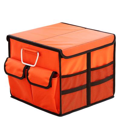 China Heavy Duty High Capacity Storage Box Oxford Folding Car Boot Organizers and Auto Folding Storage Box for sale